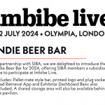 Imbibe beer bar graphic