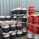 Used 9 gallon plastic casks for gratis